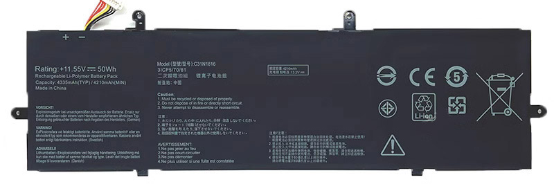 Laptop Accu Verenigbaar voor ASUS ZenBook-Flip-13-Q326FA-BI7T13