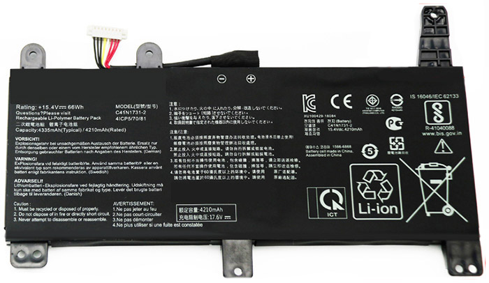 Laptop Accu Verenigbaar voor ASUS ROG-Strix-SCAR-17-G732