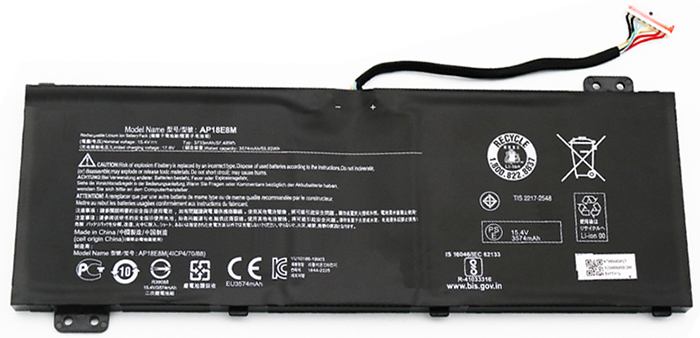 Laptop Accu Verenigbaar voor acer Predator-Triton-300-PT315-51-Series