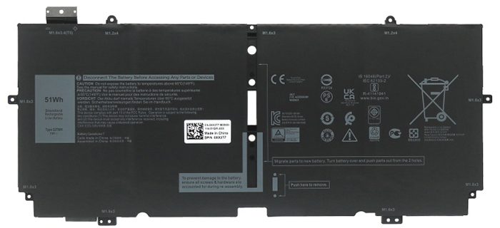 Laptop Accu Verenigbaar voor DELL XPS-13-7390-2-in-1-Series