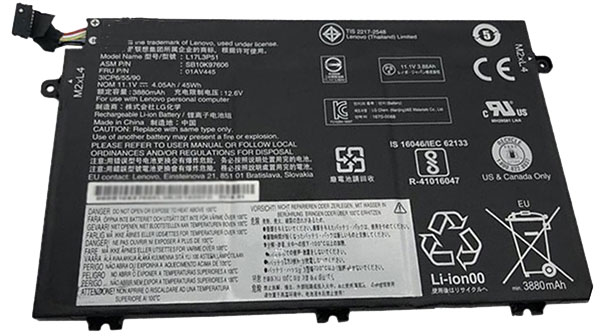 Laptop Accu Verenigbaar voor lenovo ThinkPad-E590-Series