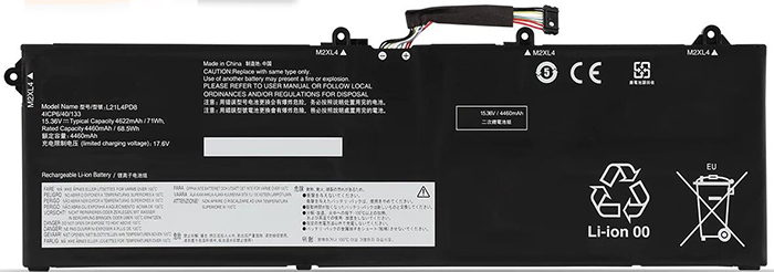 Laptop Accu Verenigbaar voor LENOVO L21L4PD8