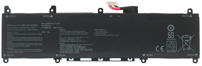 Laptop Accu Verenigbaar voor ASUS VivoBook-X330FA
