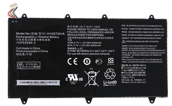 Laptop Accu Verenigbaar voor Lenovo H12GT201A